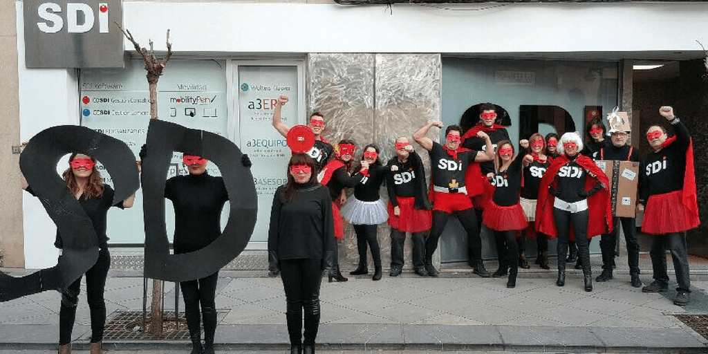 Carnaval en las oficinas SDi de Calahorra