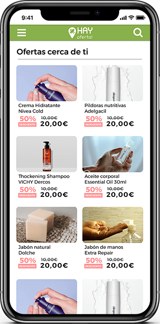 Hay oferta mockup