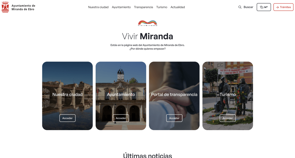 SDi impulsa la transformación digital en Miranda de Ebro con su nueva web municipal 6